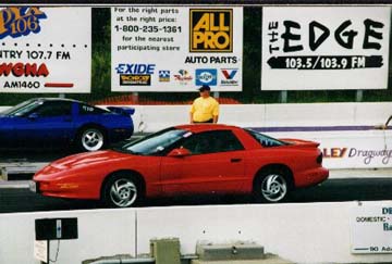 Me racing a blue vette with its mega nitrous and cam'd up